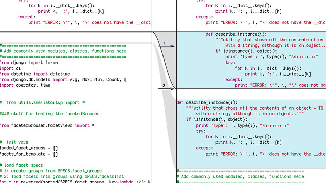 File Merge code visualization